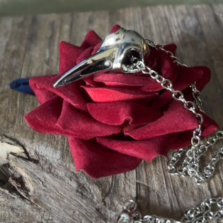 Stainless Steel Crow Skull Necklace