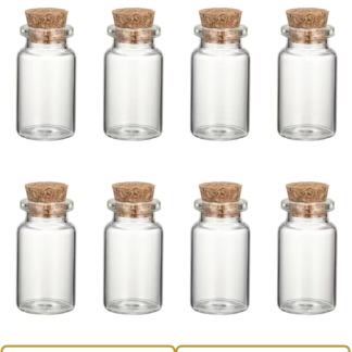 3 Glass Bottle with Cork - 10ml