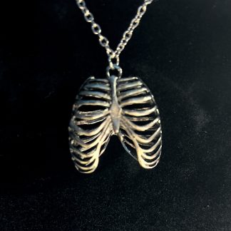 Silvery Ribcage Necklace