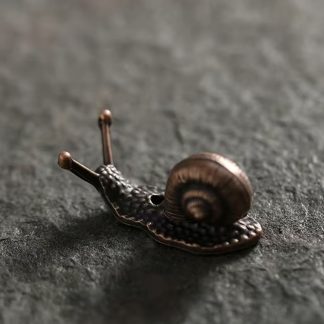 Tiny Brass Snail Incense Holder