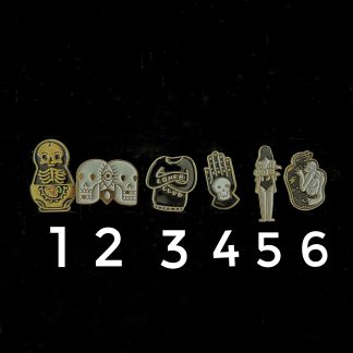 Enamel Pin: Skulls and Random